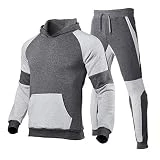 SSODHIF Chándal Completo Conjunto para Hombre 2 Piezas Sudadera con Capucha y Pantalón Largo Originals Sudadera y Pantalones Largo Otoño Chaqueta Deportiva Talla Grande Jersey Inicio Trabajo