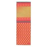 Body Grip2 - Toalla de yoga (antideslizante, con botones, microfibra), color rojo y amarillo