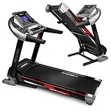 Cinta de Correr eléctrica Spokey TRACTUS, Velocidad hasta 22 km/h, Entrenamiento Moderno y Funcional, cómodo y eficaz en casa, Sistema de Plegado hidráulico, 25 programas de Entrenamiento