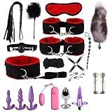 TKLIFE Fitness Pilates Set, Gimnasio portátil y Equipo de Ejercicio para el hogar, Oficina, Viajes para Hombres y Mujeres. Ideal para Pilates y Yoga, Rojo (C-100)