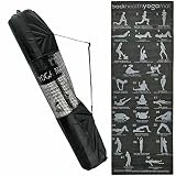 Esterillas de yoga Esterillas de gimnasia Esterilla de entrenamiento antideslizante súper suave Ecológica Esterillas de pilates, yoga, fitness, entrenamiento, gimnasio, con bolsa de transporte, 133 x