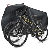 Faireach Funda Bicicleta para 2 Bicicletas, Funda para Bicicletas Exterior, Fundas para Bicicletas con Material Impermeable y Agujeros para el Sistema de Seguridad, 200x110x85cm