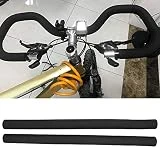 Manopole Spugnaycle Tubo Esponja Espuma Suave Manillar Cubierta Tapón Accesorios Bicicleta Esponja Puños Paraicleta Negro