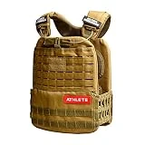 Elitex Training Chaleco Lastrado Táctico Militar para Deportes Cross-Training, Calistenia o Fitness con Lastre hasta 8kg (8KG, Khaki)