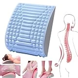 Kyduu Cuello y Espalda Camilla para la Espalda, Estirador de cuello y espalda, Soportes almohada lumbar,Cojín lumbar ortopédico,Yoga Stretcher with Massage Point for Herniated Disc,Neck Back Stretcher