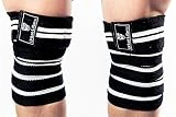 Rodilleras para halterofilia. Fuertes y resistentes, soporte de rodillas elástico. Perfecto para Squats, Powerlifting, Olympic Lifting y CrossFit. Especificaciones a nivel de competición. Incluyen 2 unidades.