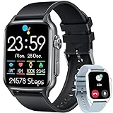 Reloj Inteligente Hombre Smartwatch Fitness: 2.0'Smart Watch con Bluetooth Llamadas y Whatsapp Impermeable Podómetro Pulsometro Oxigeno Presion Arterial Pulsera Actividad Deportivo para Android iOS