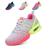Hitmars Zapatillas Deporte Mujer Zapatillas Deportivas Transpirables Zapatos Deportivos Ligero Zapatillas de Running Casual Zapatos para Correr Sneakers Gimnasio Gris EU 37