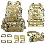 BODYGAD Mochila Militar, Mochila Táctica, Mochila 60L Mochila de Emergencia Mochila Para Exteriores Mochila Grande de Emergencia Desmontable Mochila Impermeable Para Caminatas al Aire Libre