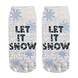 qiaoxiahe - Calcetines de trabajo informales, diseño de Papá Noel