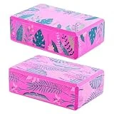 Yardwe 2 Piezas 1 Juego Bloque De Yoga De Alta Densidad Auphor Equipo De Pilates Color Rosado Herramientas De Apoyo De Yoga Estera De Yoga Para Niña Almohadilla