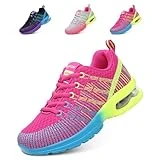 Hitmars Zapatillas Deporte Mujer Zapatillas Deportivas Transpirables Zapatos Deportivos Ligero Zapatillas de Running Casual Zapatos para Correr Sneakers Gimnasio Rojo EU 38