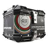 WNANCH Baul Moto Motocicleta topcase para Cascos, Baúl Moto 100/80/65/55/45/36/28 litros, Universal baúl de Moto Scooter Maleta, Impermeable (Size : E-45L)