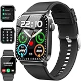 Reloj Inteligente Hombre Mujer Llamada Bluetooth 1.85' Smartwatch Pulsómetro, Monitor de Sueño, Pulsera Actividad 110+ Modos Deportivos Podómetro Cronómetros Impermeable IP68 Reloj Digital Android iOS