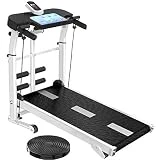Cintas de correr, cinta de correr mecánica plegable para el hogar pantalla LED multifunción absorción de impactos cinta de correr silenciosa máquina para caminar máquina para caminar equipo de fitness