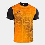 Joma Elite Viii, Camiseta Hombre, Negro-naranja, L