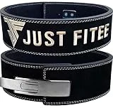 Just Fitee Forever - Cinturón de palanca de 10 a 13 mm de ancho, resistente, para hombres y mujeres, con hebillas de palanca de acero inoxidable, S-5XL (4XL)