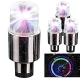 Veesper Luces de Rueda para Bicicletas 4 Piezas de Seguridad Impermeables Luces de neumáticos para Bicicleta