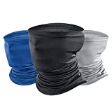 ZoneYan 3 Piezas Braga Cuello Moto, Pasamontañas Bufanda Secado Rapido, Bragas de Cabeza Turbante Sol UV Protección, Multifunción Bandana Elásticas para Moto Bicicleta Senderismo