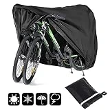 JNUYISW Funda Bicicleta Exterior 210D Cubierta Impermeable para Bicicleta con Orificios de Bloqueo Funda de Protección Bicicleta Carretera Bicicleta de montaña, Contra Lluvia Sol Polvo (XL)