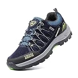 Zapatillas Trail Running Hombre Zapatillas Senderismo Mujer Trekking Zapatos Montaña Antideslizantes Transpirables A Azul Größe 44