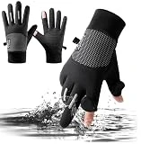 izosen Guantes impermeables para correr, ciclismo, para hombres y mujeres, guantes térmicos de invierno para pantalla táctil, ciclismo, equitación, senderismo, guantes térmicos
